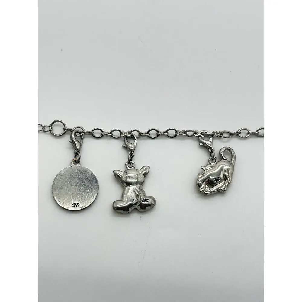 Webkinz Charm Bracelet Vintage Y2K Chihuahua Dog Monkey Wheel of WOW Jewelry